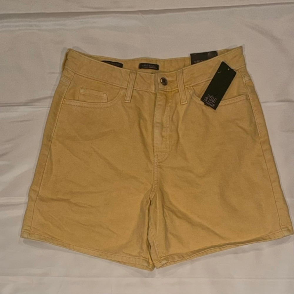 Wild Fable Bermuda Short Women 6/28R Yellow Highest Rise Cottagecore NWT Summer